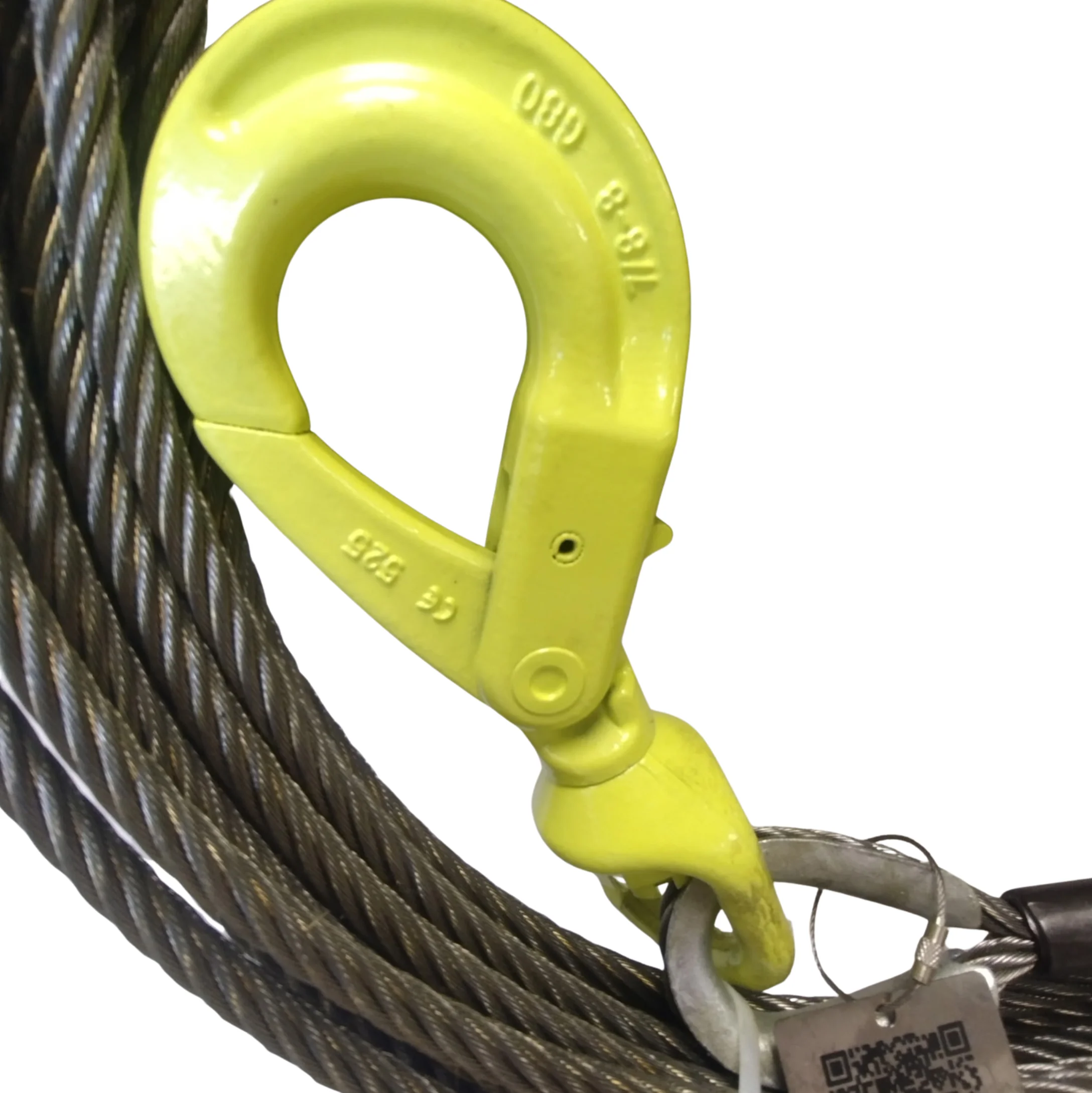 All Grip 3/8" x 100' Fiber Core Self Locking Swivel Hook Winch Cable - Image 4
