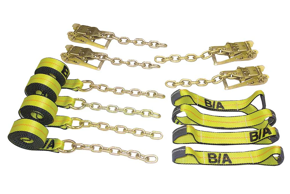 B/A Products 8-Point Tie Down System with Chains and Wide Handled Ratchets - Image 3