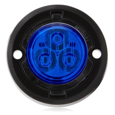 Maxxima 1.7" Round Mini Class 1 Emergency Blue Warning Light