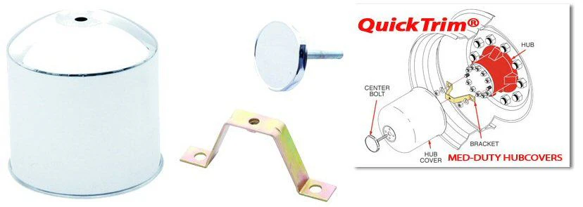 Phoenix QuickTrim Stainless Steel Rear Axle Hub Cover Kit for Medium Duty Trucks - Image 5